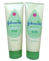 Johnson&#39;s Baby Creamy Oil Aloe &amp; Vitamin E 8 fl oz Hypoallergenic No Dye... - $14.99