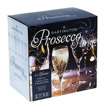 Dartington Personalised Prosecco Party Set of 6 Glasses - Add Your Own M... - £42.19 GBP