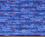 Cotton American Patriotic Independence Constitution Fabric Print by Yard... - $12.95