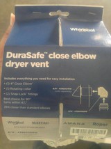 DuraSafe Close 90 degree Elbow Dryer Vent Connector - Whirlpool  - £6.28 GBP