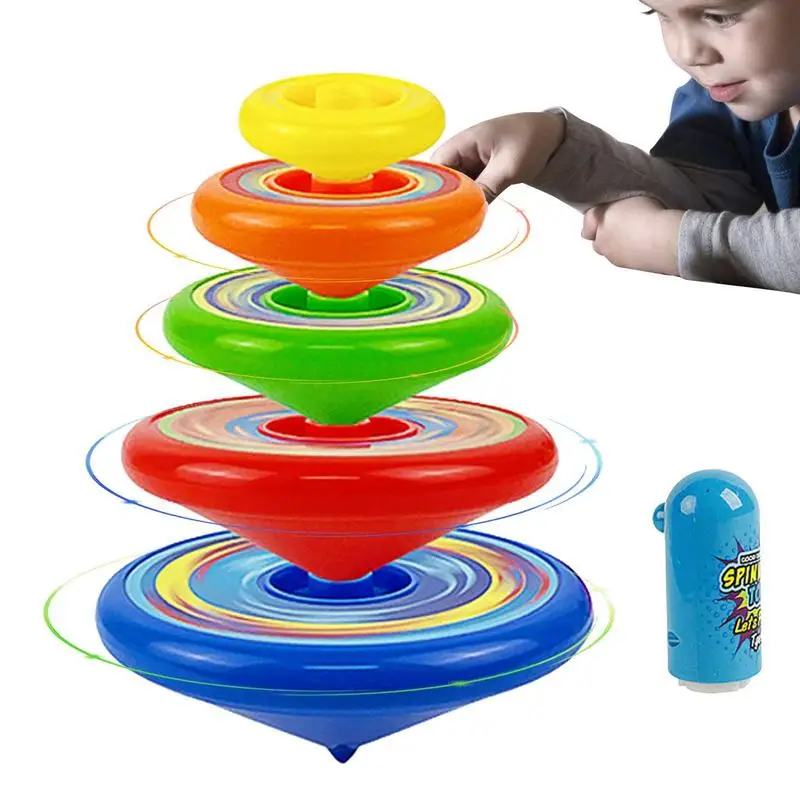 Kids Spinning Top Gyro Folding Spinning Top Toys Stacking Battle Gyro Toy - £14.31 GBP