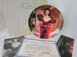 GWTW COLLECTOR PLATE SCARLETTS RESOLVE GOLDEN ANNIVERSARY 8TH COA BOX LT... - $184.40 MXN