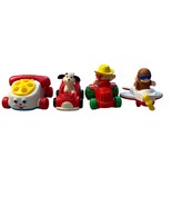 Fisher-Price Little People Vehicle Toys Set Of 4 - Tractor Plane Dog Car... - $13.23 CAD