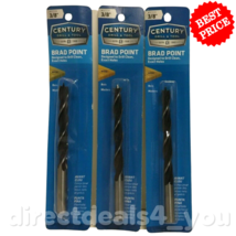 Century Drill &amp; Tool Brad Point 37224 3/8&quot; Drill Bit Pack Of 3 - £20.93 GBP