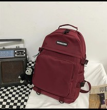 Schoolbag female Korean junior high school students backpack simple fashion mult - £137.77 GBP