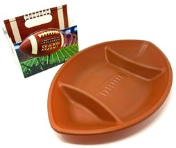 Football Chip and Dip Serving Tray Utensil Caddy Tailgate Party Supplies - £15.44 GBP