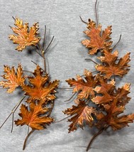 Vtg Home Interiors Metallic Copper Brass Tone Maple Leaf Wall Decor - $814.55 MXN