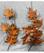 Vtg Home Interiors Metallic Copper Brass Tone Maple Leaf Wall Decor - $43.45