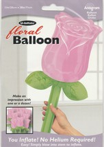 floral Balloon by U-Inflate Anagram Shape Foil Balloon 11&quot; x 28&quot;  ~ ranj... - $10.15