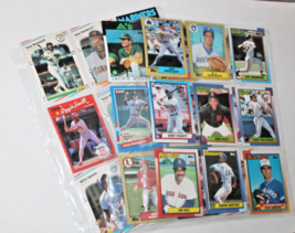 Lot of 27  Topps , Fleer &amp; other  Baseball Trading Cards in protective sheets - - £30.36 GBP