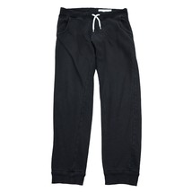 HM Divided Pants Womens 6 Black Drawstring Banded Hem Activewear Bottoms - $29.68