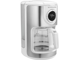 KitchenAid KCM1202WH 12-Cup Glass Carafe Coffe Maker - White - £79.00 GBP