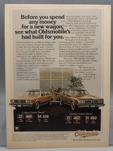 Vintage Magazine Ad Print Design Advertising 1980 Oldsmobile - £10.11 GBP