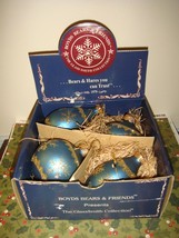 Boyds Bears The GlassSmith Collection Matthew&#39;s Blue Snowflake Ornament Set - £16.07 GBP
