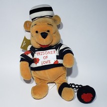 Disney Store Winnie the Pooh Prisoner of Love 8&quot; Plush Valentines Day NWT - £11.73 GBP