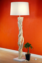 Driftwood Floor Lamp 165cm Wood Floor Lamp Liane Wooden Lampshade Natural - $532.26