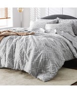 Twin/Twin Xl Kids Comforter Set 5 Pieces - Grey Quatrefoil Comforters Tw... - £61.86 GBP