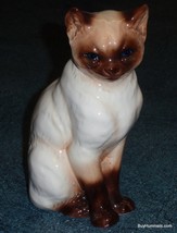 LARGE Goebel Collectible Sitting Siamese Cat Figurine West Germany #2438... - $193.03