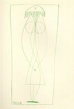 Pablo Picasso 1952 Lithograph, Plate 13, from Picasso Dessins, 1st Edition - $292.46