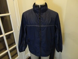 Vintage Blue Pro Spirit Polyester Water Repellent Full Zip Track Jacket ... - £21.80 GBP