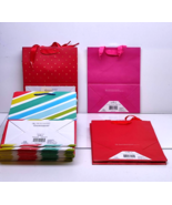 Hallmark Make it Merry Assorted Colors Gift Paper Bag 8&quot; X 4&quot; x 10&quot; Lot ... - $66.41 CAD