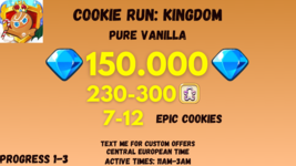 Run Kingdom 150,000 Diamonds Pure Vanilla Cookie-show original titleOrig... - £13.94 GBP