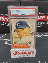 1953 Topps #82 Mickey Mantle Yankees HOF PSA 3 VG NEWLY GRADED GREAT EYE... - £3,408.96 GBP