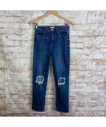 L’agence Audrina Straight High Rise classic Vintage in worn destruction ... - $29.78 CAD
