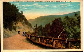 Down The Slope Rip Van Winkle Trail Catskills Mts. Ny Wb 1924 Postcard BK63 - £3.89 GBP