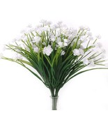 20pcs Artificial Flowers Outdoor, Fake Plants Greenery Shrubs for Indoor... - £11.49 GBP