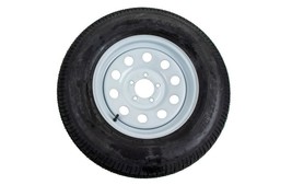 Carry-On Trailer 15in ST205/75D15 Bias 6-Ply Tire and White Wheel 5 Lug ... - £230.12 GBP