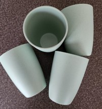 Four (4) ~ GREEN Speckled ~ Wheat Straw Fiber ~ 12 Ounce ~ Drinking Cups - £17.93 GBP