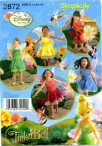 Simplicity 2872 Girls 3-8 Disney FAIRIES Tinkerbell Costume pattern UNCU... - £15.44 GBP