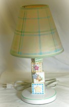 Ceramic Alphabet Blocks Baby Nursery Table Lamp Star Pull Chain Electric... - £31.64 GBP