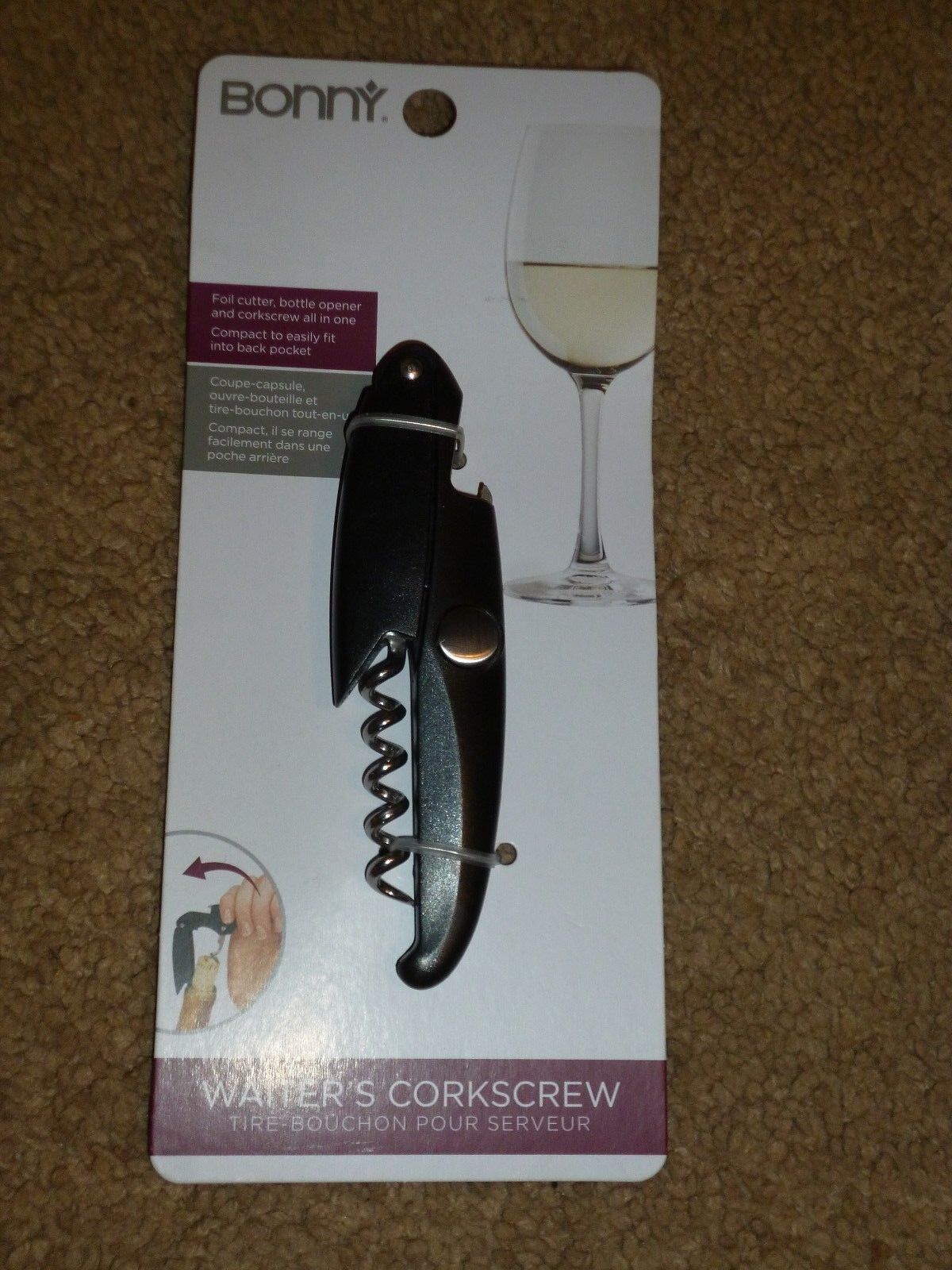 Bonny Bar Deluxe Waiter&#39;s Corkscrew - $2.99