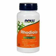Rhodiola 500 mg - 60 Vegetarian Capsules by NOW - $27.00