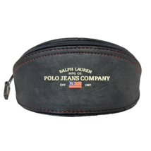 Polo Jeans Co Ralph Lauren Flag Spell Out Glasses Case Zip Around 6.25&quot; - $9.29