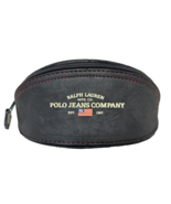 Polo Jeans Co Ralph Lauren Flag Spell Out Glasses Case Zip Around 6.25&quot; - $9.29