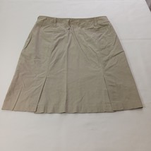 Carolina Blues Women’s 16 Tan/Khaki Cotton Blend Back Slits Pocket Stretch Skirt image 2