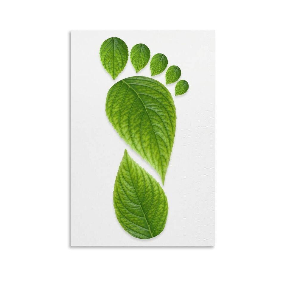 Art Poster Footprint Office Unframed Inside Canvas Artwork 12x18 Inch 1-... - $15.99