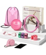 Pilates Essentials Home Workout 10 Piece Kit 13" Magic Circle Ball Bands... - $46.95