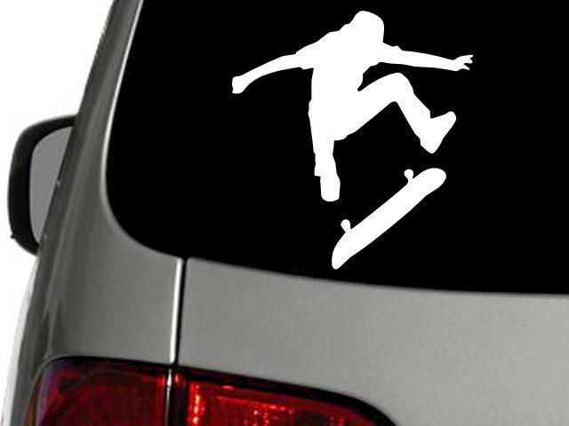 SKATEBOARD SKATE Vinyl Decal Car Window Wall Sticker CHOOSE SIZE COLOR - $2.81 - $5.78