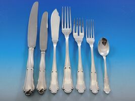 Barocco by Zaramella Argenti Italy 800 Silver Flatware Set Dinner 113 pi... - $9,850.50
