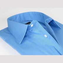 Mens Mondego Stretch Cotton Blend Dress Classic shirt Long Sleeves SN2400 Blue image 2