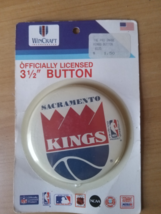 90s Sacremento Kings 3 1/2 in Button Wincraft - £7.95 GBP