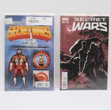 Marvel Comic Secret Wars #5 Falcon Action Figure Variant &amp; Black Panther... - £11.01 GBP