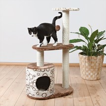 TRIXIE Pet Products 44590 Casta Cat Tree- Brown &amp; Beige With Circles - £56.98 GBP