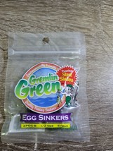 Water Gremlin, Gremlin Green Egg Sinkers, Steel. ZPEG-8 Sz 1/2, QTY 5 - $8.79