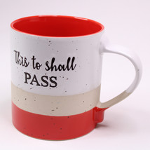 Spectrum Designz This Too Shall Pass 16 Oz Coffee Mug Grammar Speckled D... - £10.80 GBP