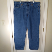 Levi&#39;s 550 Jeans Size 44x32 100% Cotton Denim Medium Wash Levis - £18.84 GBP